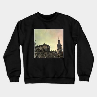 Beautiful Retro Photography from Dresden Germany sightseeing with rainbow sky Crewneck Sweatshirt